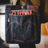 Retro 14oz Denim Crossbody Tote Bag – Embroidered Shoulder Bag